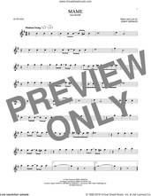 Cover icon of Mame sheet music for alto saxophone solo by Jerry Herman, intermediate skill level
