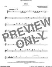 Cover icon of One sheet music for flute solo by Marvin Hamlisch and Edward Kleban, intermediate skill level