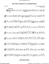 Cover icon of Do They Know It's Christmas? (Feed The World) sheet music for alto saxophone solo by Midge Ure, Band Aid and Bob Geldof, intermediate skill level