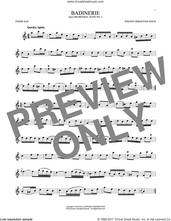 Cover icon of Badinerie (Suite No. 2) sheet music for tenor saxophone solo by Johann Sebastian Bach, classical score, intermediate skill level
