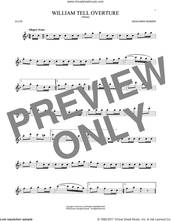 Cover icon of William Tell Overture sheet music for flute solo by Rossini, Gioacchino, classical score, intermediate skill level