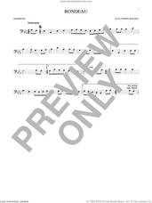 Cover icon of Fanfare Rondeau sheet music for trombone solo by Jean-Joseph Mouret, classical score, intermediate skill level