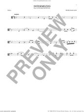 Cover icon of Intermezzo sheet music for viola solo by Pietro Mascagni, classical score, intermediate skill level