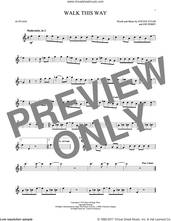 Cover icon of Walk This Way sheet music for alto saxophone solo by Aerosmith, Run D.M.C., Joe Perry and Steven Tyler, intermediate skill level