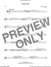 Cover icon of Roxanne sheet music for flute solo by The Police and Sting, intermediate skill level