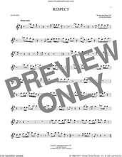 Cover icon of Respect sheet music for alto saxophone solo by Aretha Franklin and Otis Redding, intermediate skill level