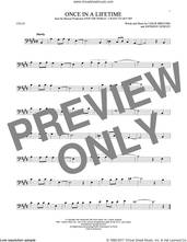 Cover icon of Once In A Lifetime sheet music for cello solo by Leslie Bricusse and Anthony Newley, intermediate skill level