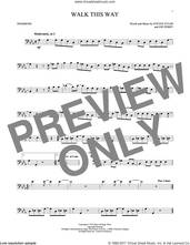 Cover icon of Walk This Way sheet music for trombone solo by Aerosmith, Run D.M.C., Joe Perry and Steven Tyler, intermediate skill level