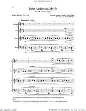 Cover icon of John Anderson, My Jo sheet music for choir (SATB divisi) by Robert Burns and Michael Weber, intermediate skill level