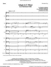 Cover icon of Adagio In G Minor (Let Darkness Fall) (COMPLETE) sheet music for orchestra/band by Jon Paige, Remo Giazotto and Tomaso Albinoni, intermediate skill level