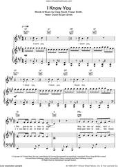 Cover icon of I Know You (featuring Bastille) sheet music for voice, piano or guitar by Craig David, Bastille, Dan Smith, Fraser T. Smith and Helen Culver, intermediate skill level