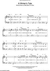 Cover icon of A Winter's Tale sheet music for piano solo (beginners) by David Essex, Mike Batt and Tim Rice, beginner piano (beginners)