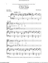 Cover icon of A New Song sheet music for choir (SATB: soprano, alto, tenor, bass) by Dale Peterson and Isaac Watts, intermediate skill level