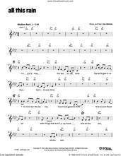 Cover icon of All This Rain sheet music for voice and other instruments (fake book) by Dan Nichols, intermediate skill level