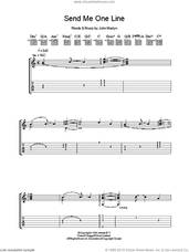 Cover icon of Send Me One Line sheet music for guitar (tablature) by John Martyn, intermediate skill level