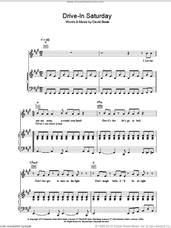 Cover icon of Drive-In Saturday sheet music for voice, piano or guitar by David Bowie, intermediate skill level