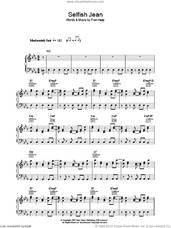 Cover icon of Selfish Jean sheet music for voice, piano or guitar by Merle Travis and Fran Healy, intermediate skill level