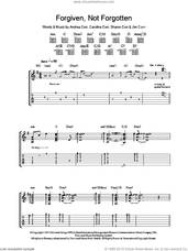 Cover icon of Forgiven, Not Forgotten sheet music for guitar (tablature) by The Corrs, Andrea Corr, Caroline Corr, Jim Corr and Sharon Corr, intermediate skill level
