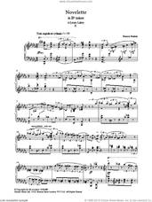 Cover icon of Novelette In Bb Minor, II sheet music for piano solo by Francis Poulenc, classical score, intermediate skill level