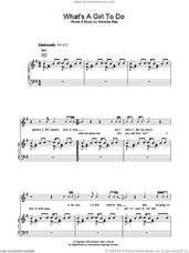 Cover icon of What's A Girl To Do sheet music for voice, piano or guitar by Bat For Lashes and Natasha Khan, intermediate skill level
