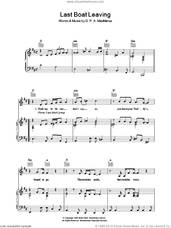 Cover icon of Last Boat Leaving sheet music for voice, piano or guitar by Elvis Costello and Declan Macmanus, intermediate skill level