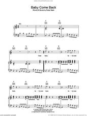 Cover icon of Baby Come Back sheet music for voice, piano or guitar by Eddy Grant, intermediate skill level