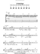 Cover icon of Underdogs sheet music for guitar (tablature) by Manic Street Preachers, James Dean Bradfield, Nicky Wire and Sean Moore, intermediate skill level