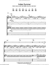 Cover icon of Indian Summer sheet music for guitar (tablature) by Manic Street Preachers, James Dean Bradfield, Nicky Wire and Sean Moore, intermediate skill level