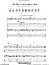 Cover icon of The Second Great Depression sheet music for guitar (tablature) by Manic Street Preachers, James Dean Bradfield, Nicky Wire and Sean Moore, intermediate skill level