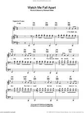Cover icon of Watch Me Fall Apart sheet music for voice, piano or guitar by Hard-Fi and Richard Archer, intermediate skill level