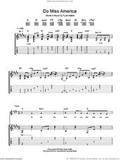 Cover icon of Do Miss America sheet music for guitar (tablature) by Ryan Adams, intermediate skill level