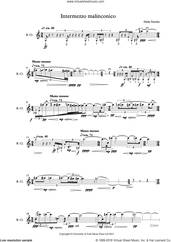 Cover icon of Intermezzo Malinconico sheet music for bass clarinet solo by Hilda Paredes, classical score, intermediate skill level