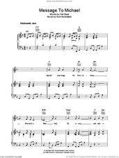Cover icon of A Message to Martha (A Message To Michael/Kentucky Bluebird) sheet music for voice, piano or guitar by Burt Bacharach, Bart Bacharach and Hal David, intermediate skill level