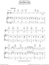 Cover icon of Too Darn Hot (from Kiss Me, Kate) sheet music for voice, piano or guitar by Cole Porter, intermediate skill level