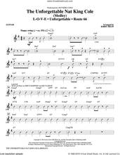 Cover icon of The Unforgettable Nat King Cole sheet music for orchestra/band (guitar) by Bert Kaempfert, Kirby Shaw, Nat King Cole, Natalie Cole and Milt Gabler, intermediate skill level