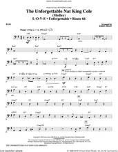Cover icon of The Unforgettable Nat King Cole sheet music for orchestra/band (bass) by Bert Kaempfert, Kirby Shaw, Nat King Cole, Natalie Cole and Milt Gabler, intermediate skill level