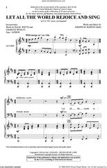Cover icon of Let All The World Rejoice And Sing sheet music for choir (SATB: soprano, alto, tenor, bass) by Joseph M. Martin, intermediate skill level