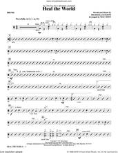 Cover icon of Heal the World (Arr. Mac Huff) sheet music for orchestra/band (drums) by Michael Jackson and Mac Huff, intermediate skill level