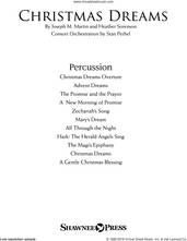 Cover icon of Christmas Dreams (A Cantata) sheet music for orchestra/band (percussion) by Joseph M. Martin and Heather Sorenson, Brant Adams and Joseph M. Martin, intermediate skill level