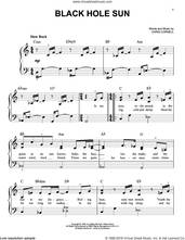 Cover icon of Black Hole Sun sheet music for piano solo by Soundgarden and Chris Cornell, easy skill level