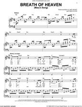 Cover icon of Breath Of Heaven (Mary's Song) sheet music for voice and piano by Amy Grant and Chris Eaton, intermediate skill level