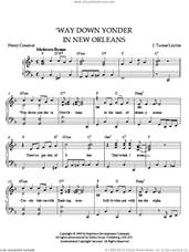 Cover icon of 'Way Down Yonder In New Orleans sheet music for piano solo by Layton, Henry Creamer and Turner Layton, Henry Creamer and Turner Layton, intermediate skill level