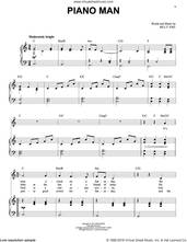 Cover icon of Piano Man sheet music for voice and piano by Billy Joel, intermediate skill level