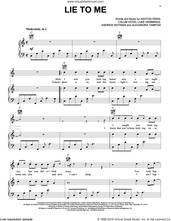 Cover icon of Lie To Me sheet music for voice, piano or guitar by 5 Seconds of Summer, Alexandra Tamposi, Andrew Wotman, Ashton Irwin, Calum Hood and Luke Hemmings, intermediate skill level