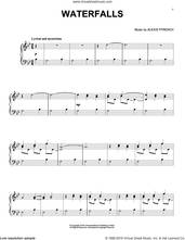 Cover icon of Waterfalls sheet music for piano solo by Alexis Ffrench, classical score, intermediate skill level