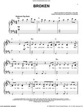 Cover icon of Broken sheet music for piano solo by lovelytheband, Christian Medice, Mitchell Collins and Samantha DeRosa, easy skill level