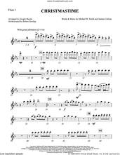 Cover icon of Christmastime (arr. Joseph M. Martin) sheet music for orchestra/band (flute 1) by Michael W. Smith, Joseph M. Martin, Joanna Carlson and Michael W. Smith & Joanna Carlson, intermediate skill level