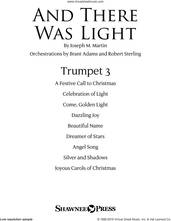 Cover icon of And There Was Light sheet music for orchestra/band (Bb trumpet 3) by Joseph M. Martin and Brad Nix, intermediate skill level