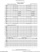 Cover icon of Deep Dish sheet music for concert band (full score) by James M. Stephenson, intermediate skill level
