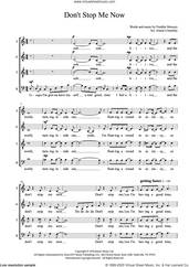 Cover icon of Don't Stop Me Now (arr. Alison Crutchley) sheet music for choir (SATB: soprano, alto, tenor, bass) by Queen, Alison Crutchley and Freddie Mercury, intermediate skill level